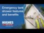 What are the benefits of a tank-fed safety shower? | Hughes Safety Showers