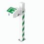Hughes pedestal mounted eye wash with ABS lid 