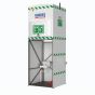 1500L tank fed safety shower - jacketed and insulated