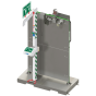 Hughes safety shower shown connected to tempering system