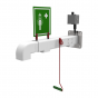 Hughes wall mounted trace tape heated safety shower 