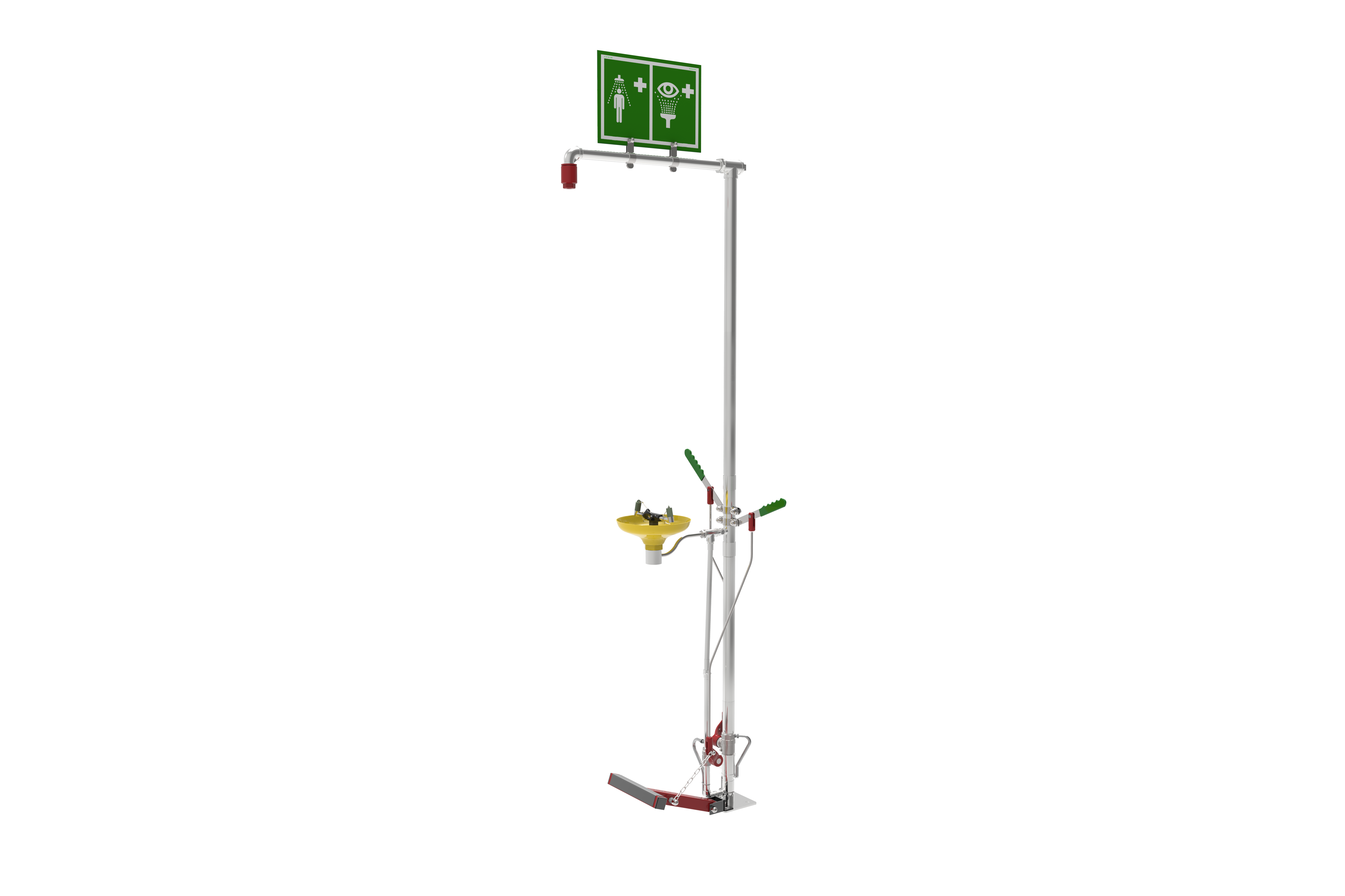Hughes tubular safety shower